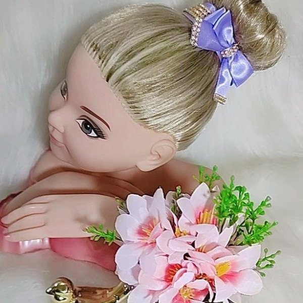 Porta Coque Belli Lilas Laço Strass