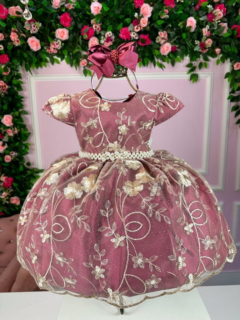 Vestido Marie Realeza Marsala