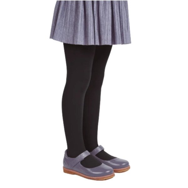 Meia Calça Fio 40 Trifil Juvenil Preta Lisa