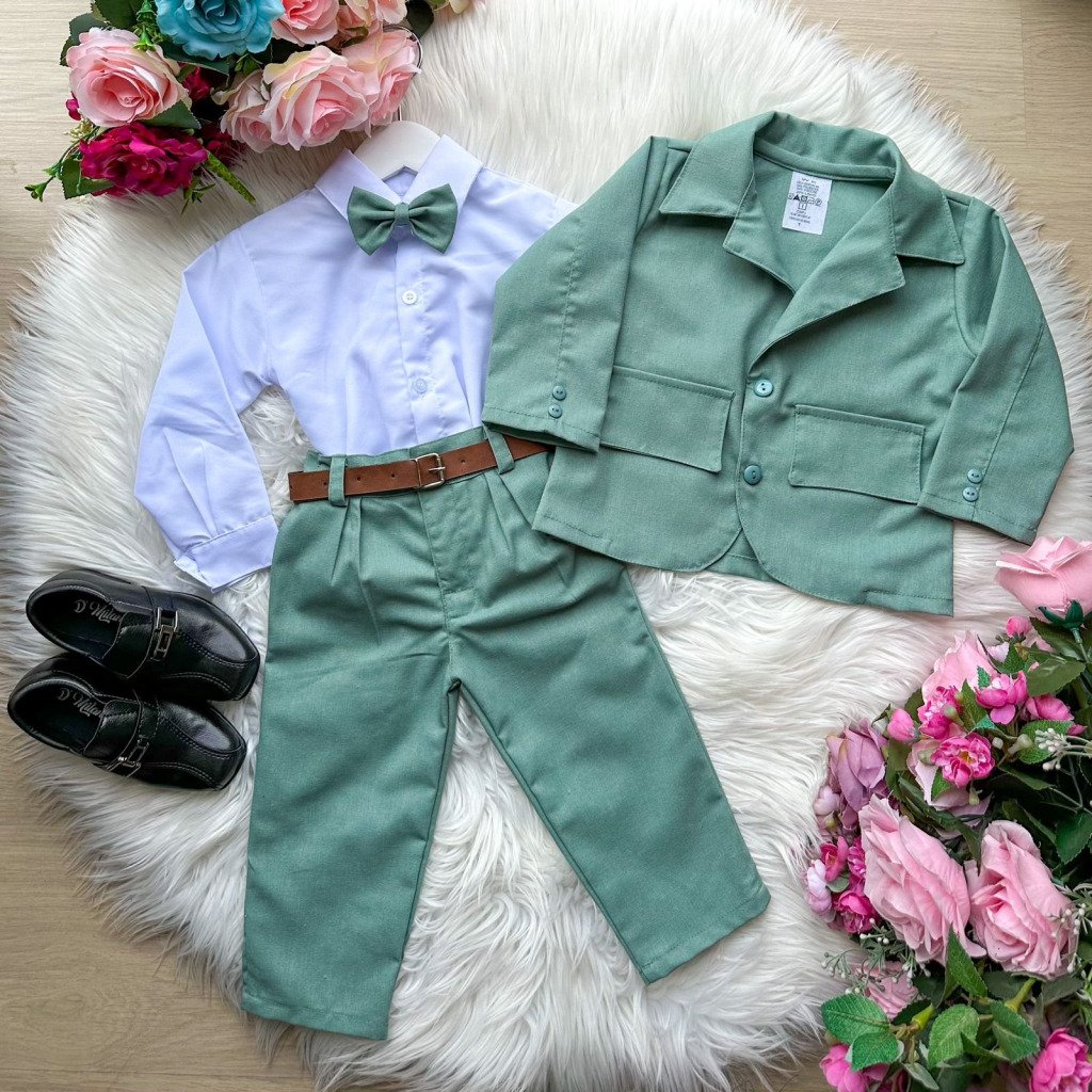 Conjunto Miss Cherry Social Terno – Blaizer Verde