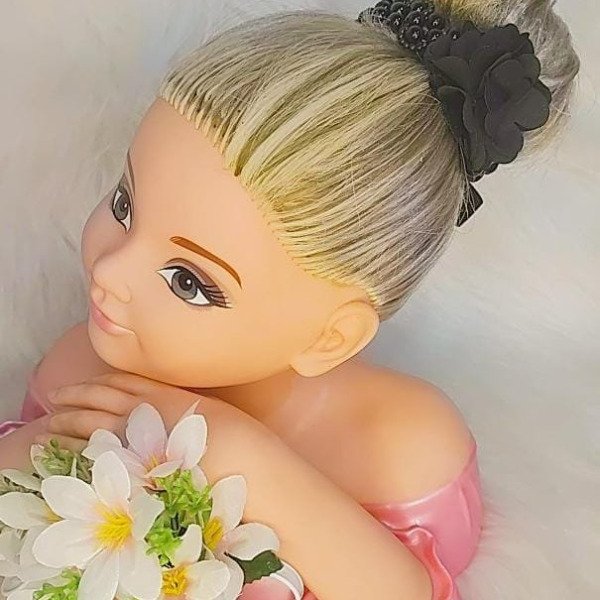 Porta Coque Belli Flor Perolas Preto