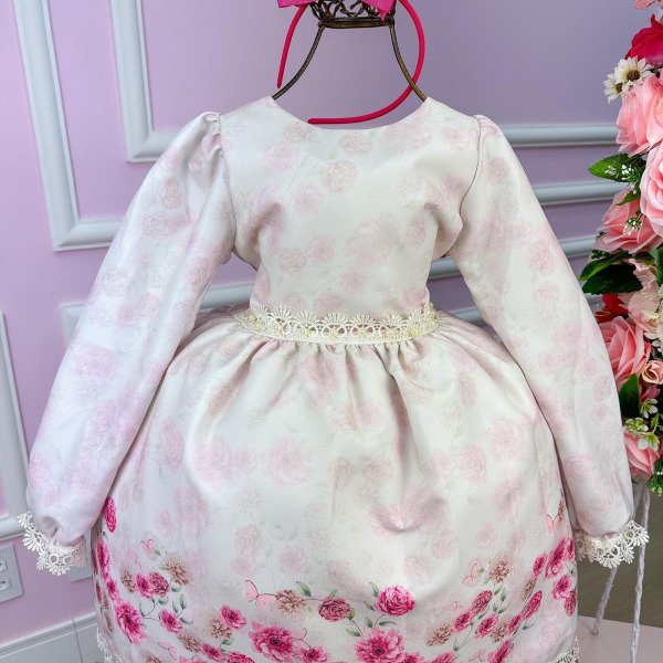 Vestido Miss Sweet Jardim Encantado Inverno Off