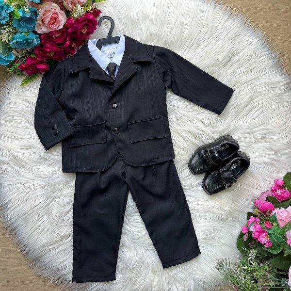 Conjunto Miss Cherry Social Terno – Blaizer Listrado e