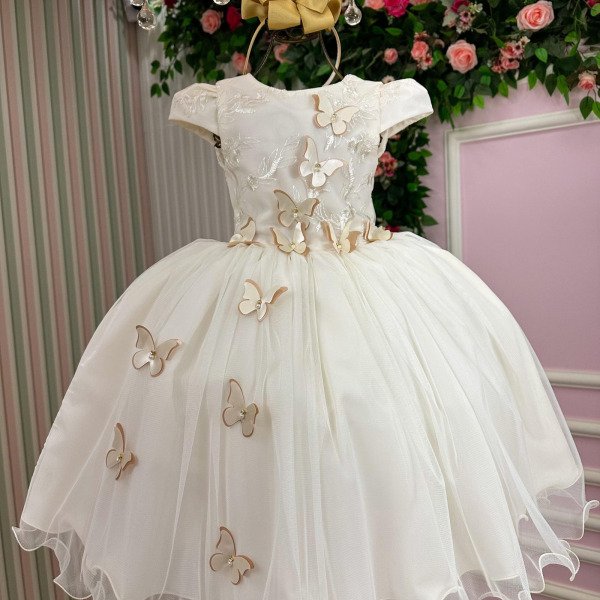 Vestido Juvenil – Midi Vila Lele Sabrina Off