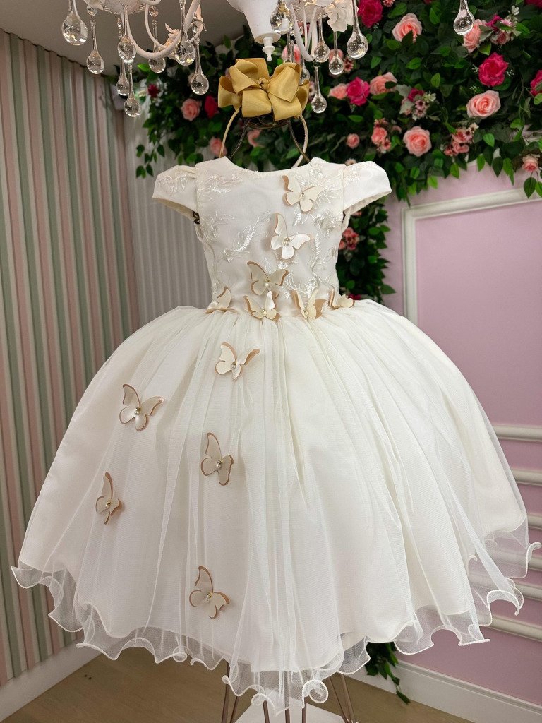 Vestido Juvenil – Midi Vila Lele Sabrina Off