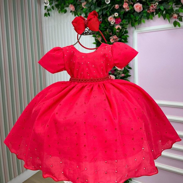 Vestido Miss Cherry Cristal Lese – Laise Vermelho