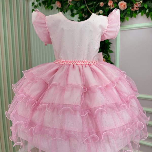 Vestido Ysa Kids Belinda Rosa Bebe