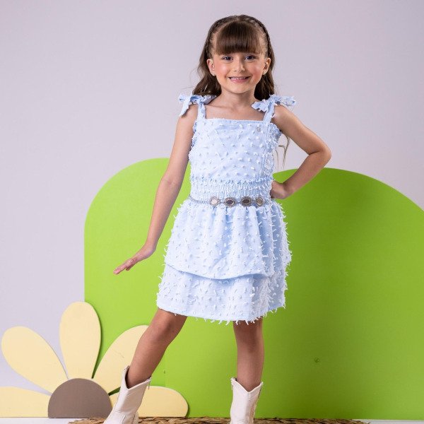 Conjunto Blogueirinha Clarissa Azul Bebe