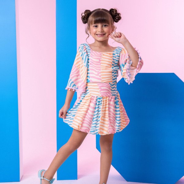 Conjunto Banana Club Alice Rosa Bebe