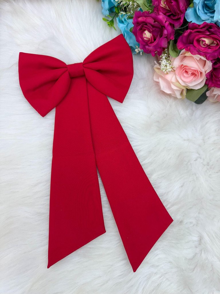 Laço Opcional / Faixa Do Vestido Selena Vermelho