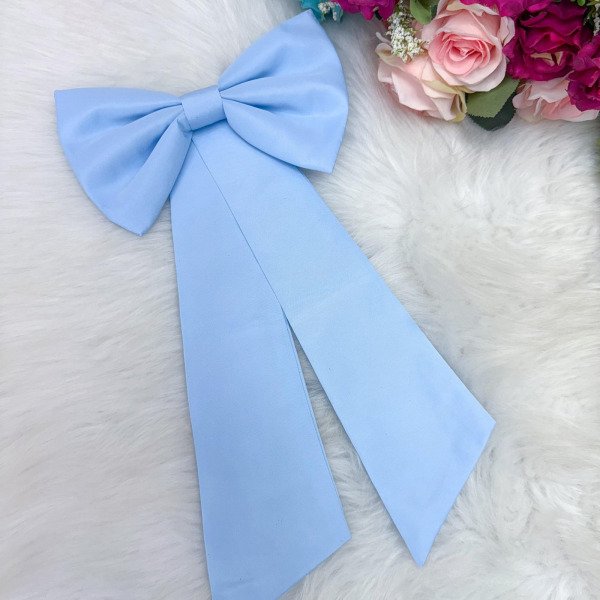 Laço Opcional / Faixa Do Vestido Selena Azul Bebe