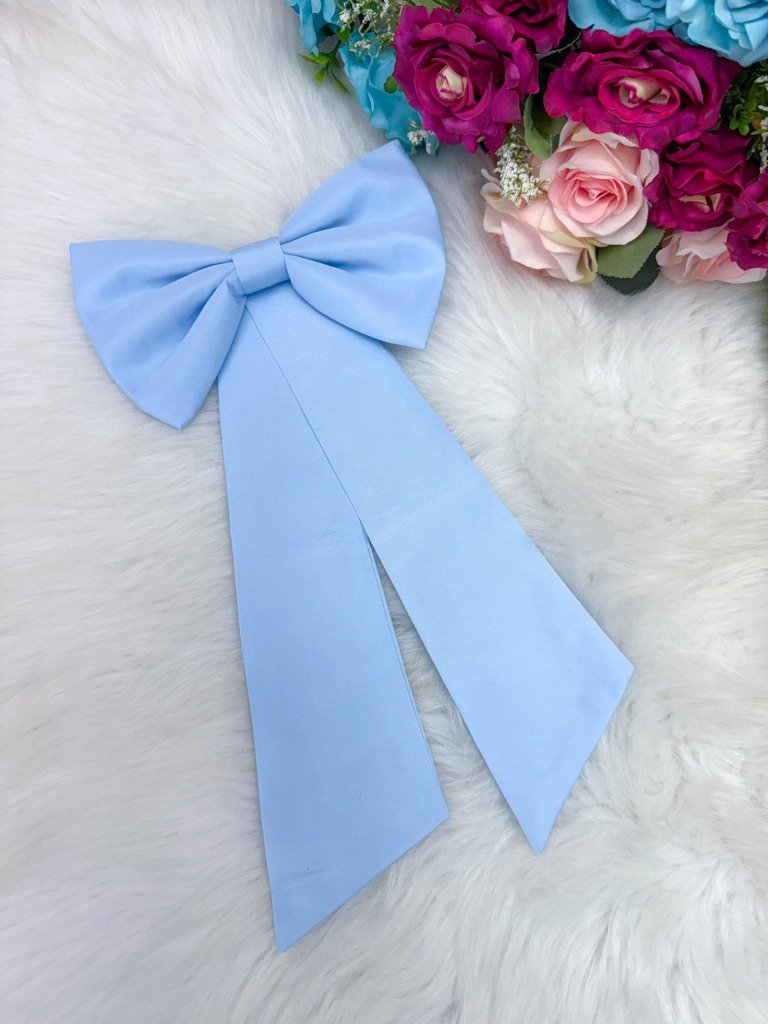 Laço Opcional / Faixa Do Vestido Selena Azul Bebe