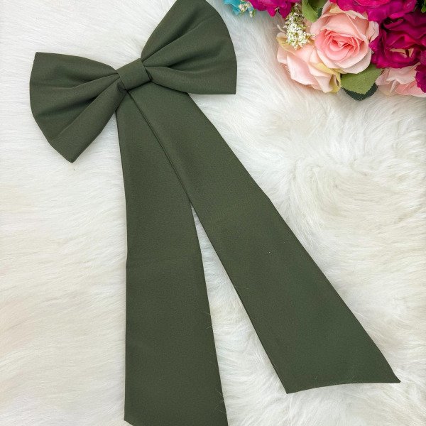 Laço Opcional / Faixa Do Vestido Selena Verde Militar