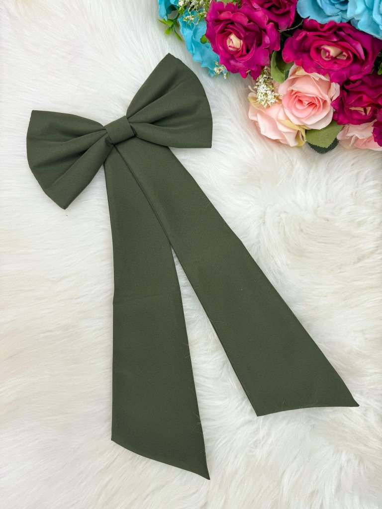 Laço Opcional / Faixa Do Vestido Selena Verde Militar