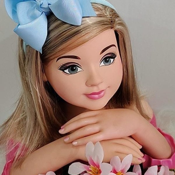 Tiara Belli Laço Azul Bebe