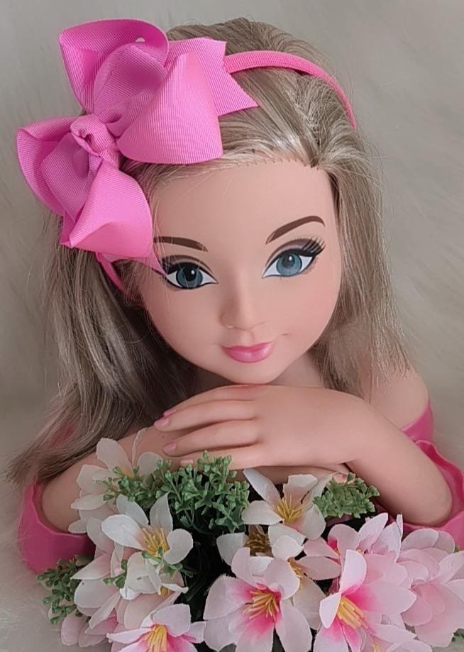 Tiara Belli Laço Rosa Chiclete