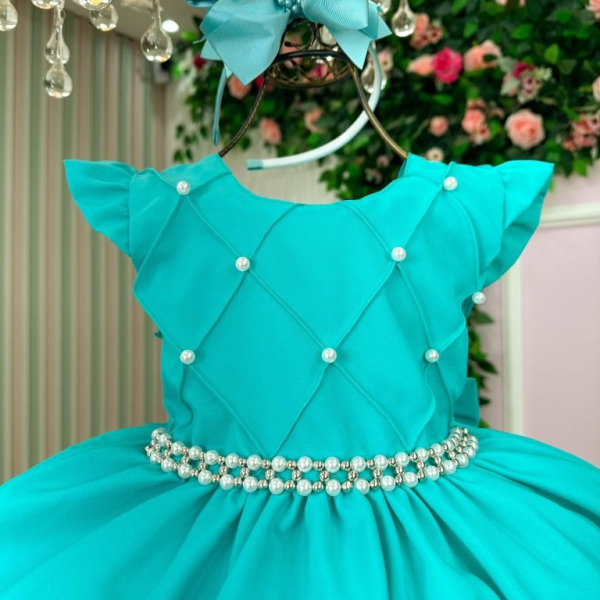 Vestido Ysa Kids Francine Verde Tiffany