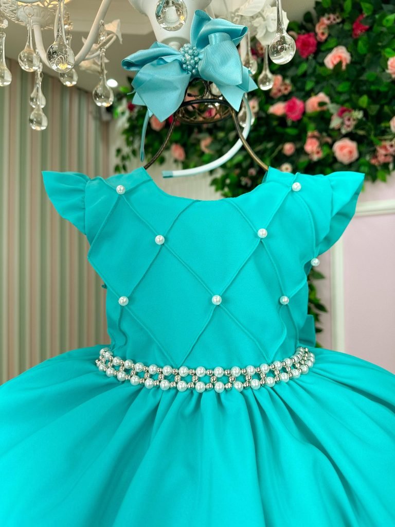 Vestido Ysa Kids Francine Verde Tiffany